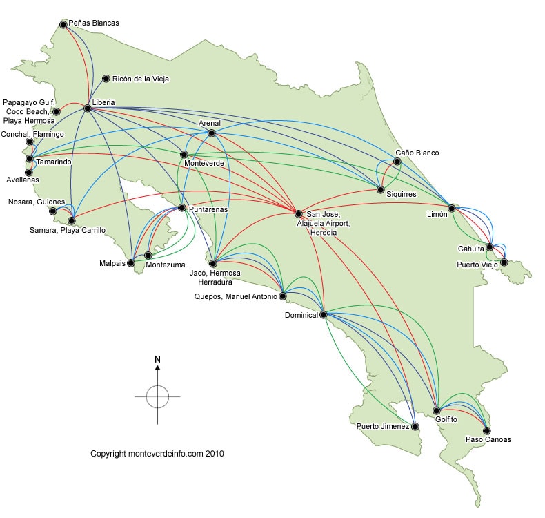 Transportation map